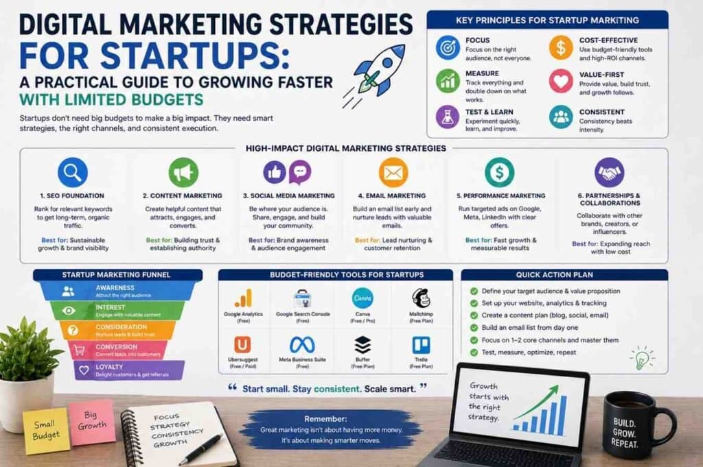 Digital Marketing Strategies for Startups: A Practical Guide to Growing Faster With Limited Budgets