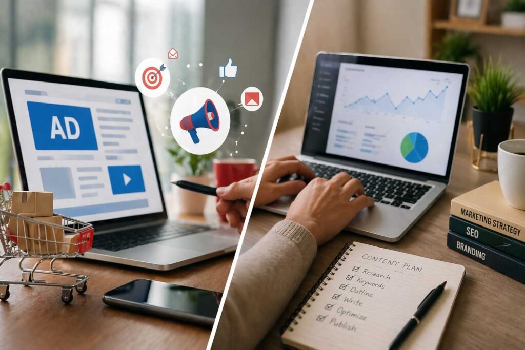 Difference in Digital marketing and digital advertising