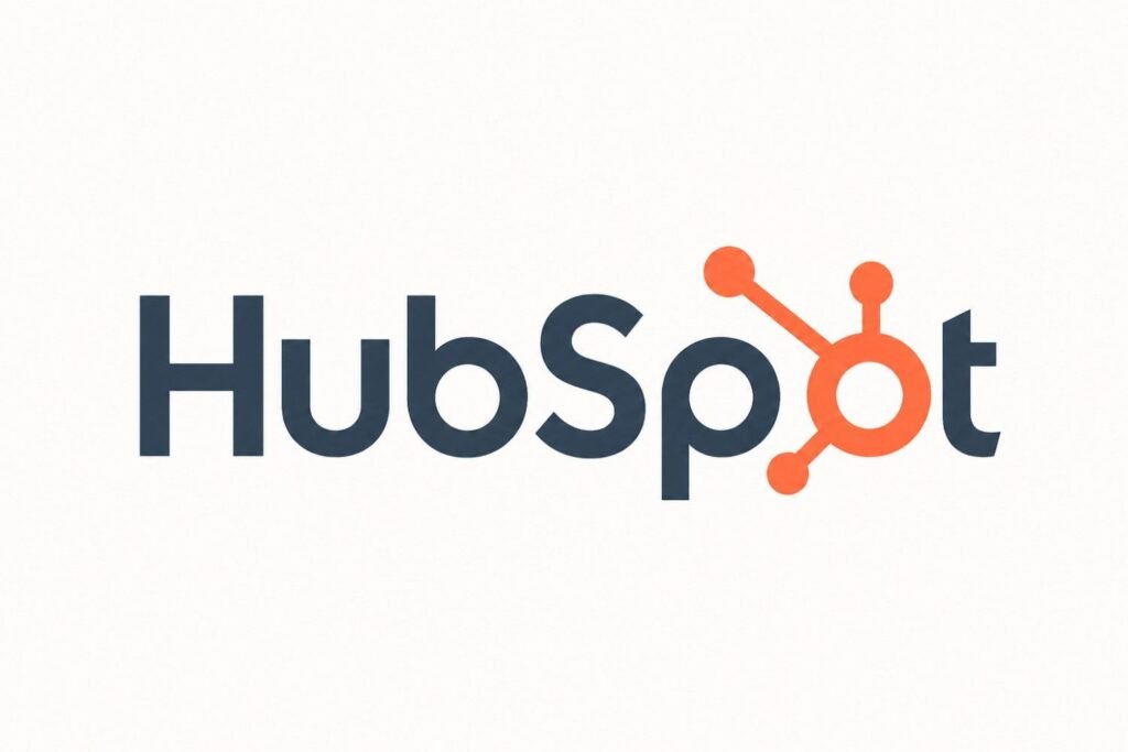 HubSpot logo in mini made sign