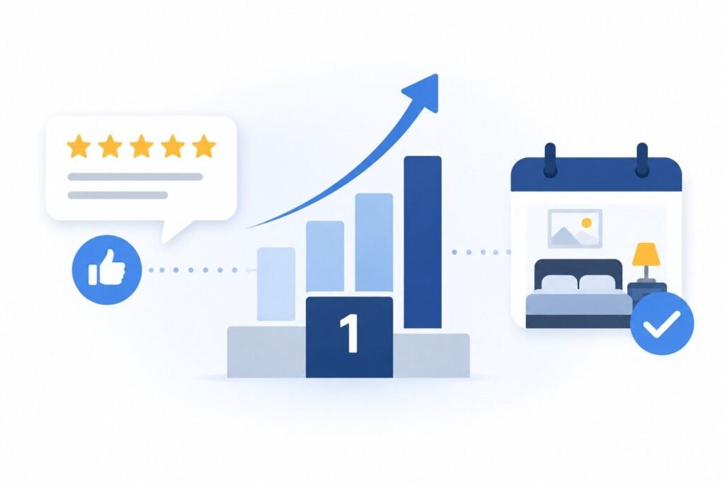Review impact on rankings and bookings