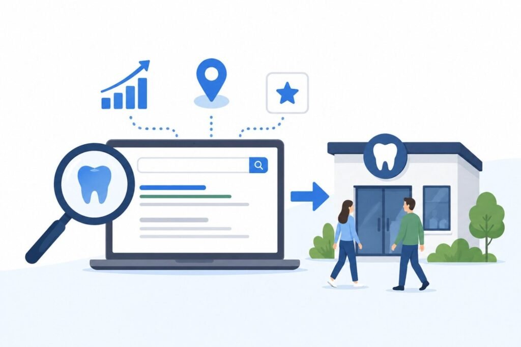SEO driving new patients to dental practice