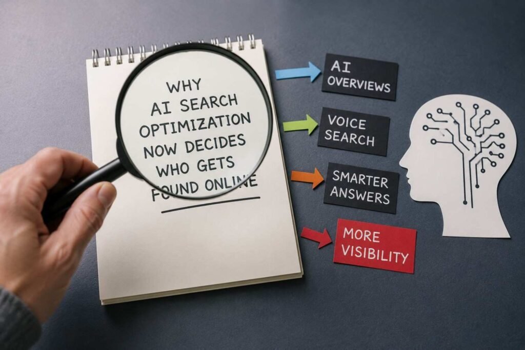 AI-powered search results influencing online visibility and business discoverability