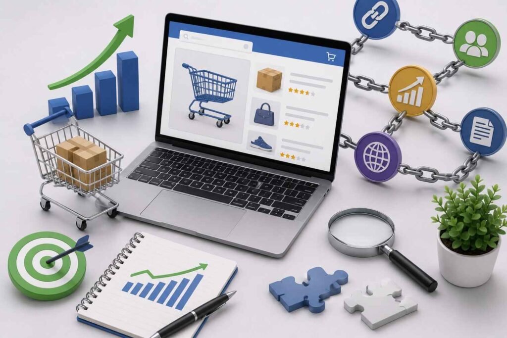 Ecommerce SEO link building performance and growth analysis