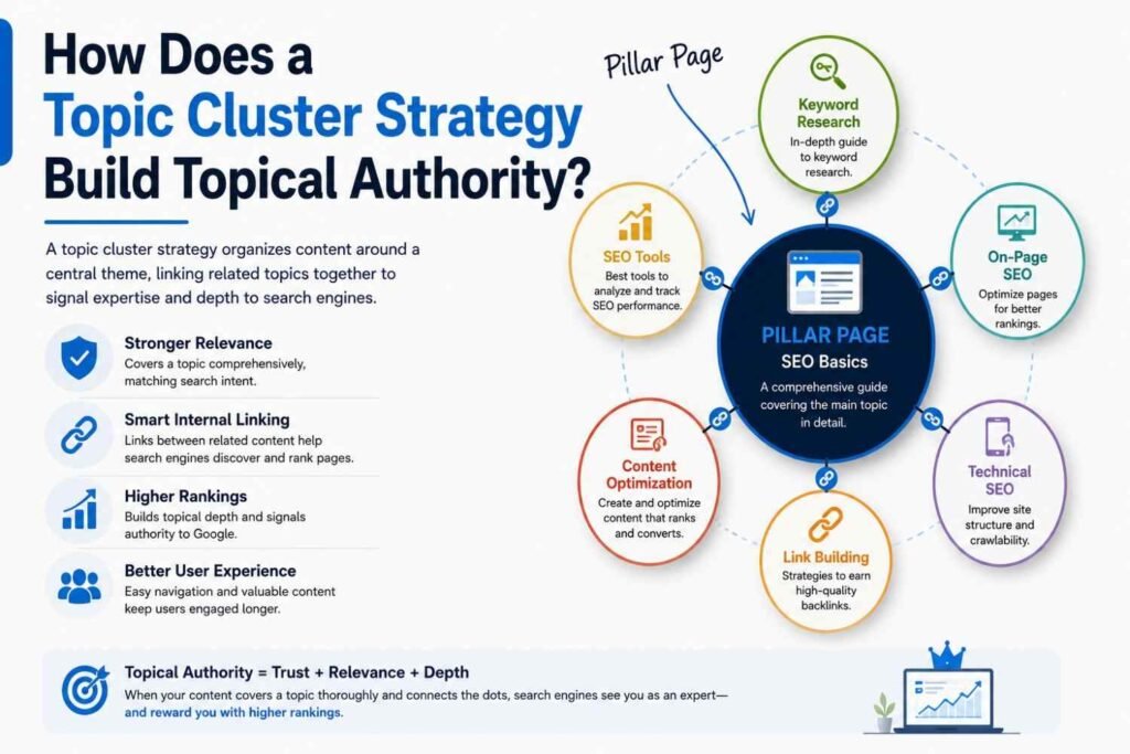 Enterprise SEO strategy infographic