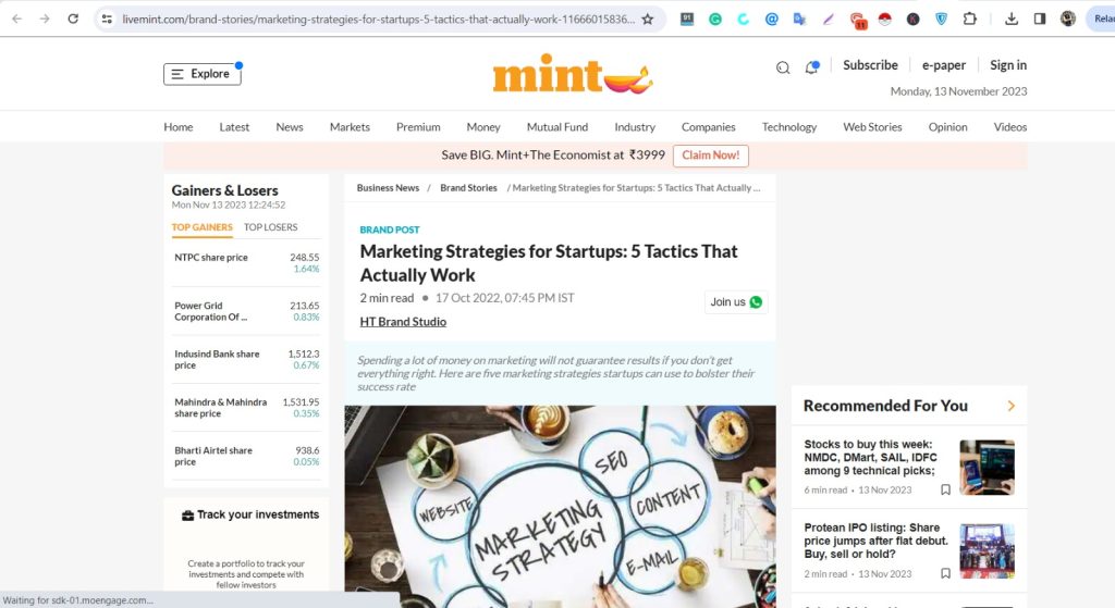 Mint Website