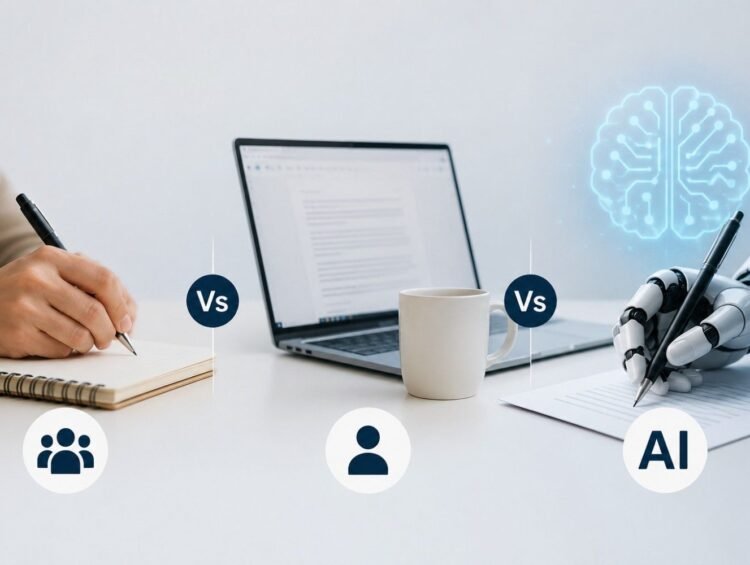 Content Writing Service vs In-House Writer vs AI Content | What Ranks in 2026?