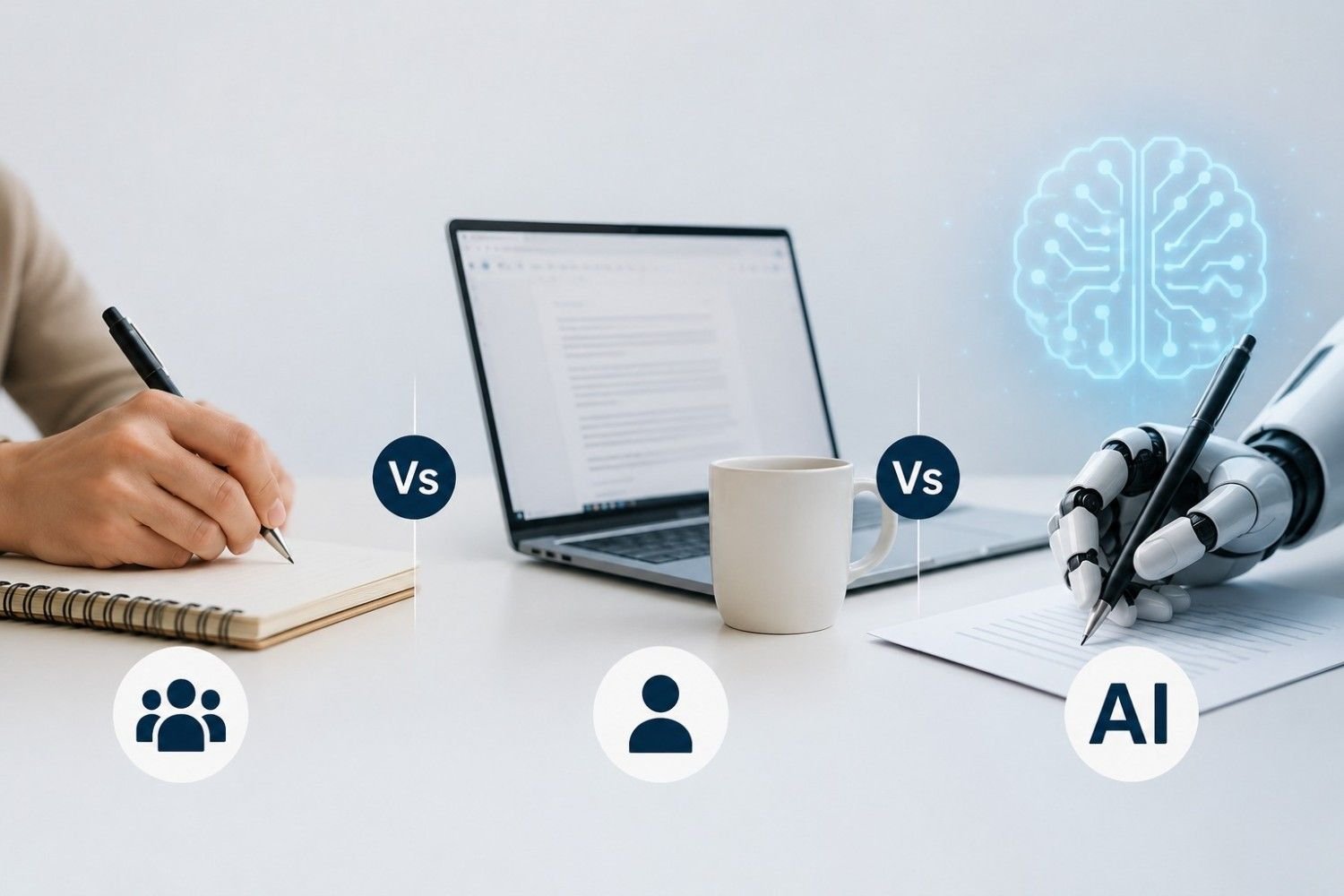Content writing service versus AI in 2026